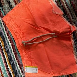 No Boundaries Orange Casual Shorts
